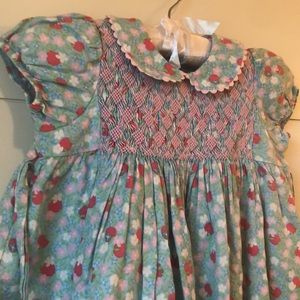 Lily Pulitzer Apple Blossom Smocked Dress Girls 18-24 months